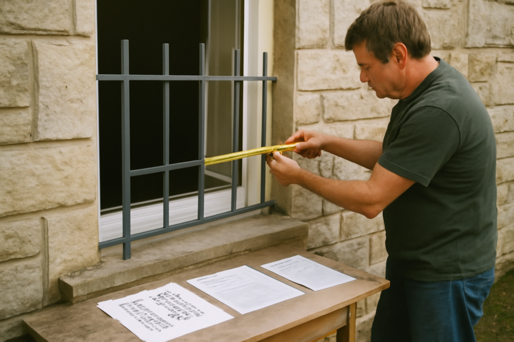 Grille de défense pour fenêtre en acier galvanisé — protection anti-intrusion et sécurité maison