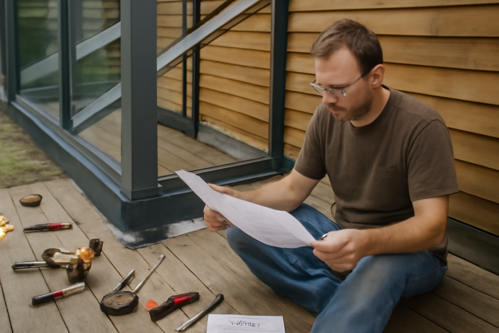 Véranda moderne en aluminium et vitrage intégral, extension lumineuse ouverte sur jardin