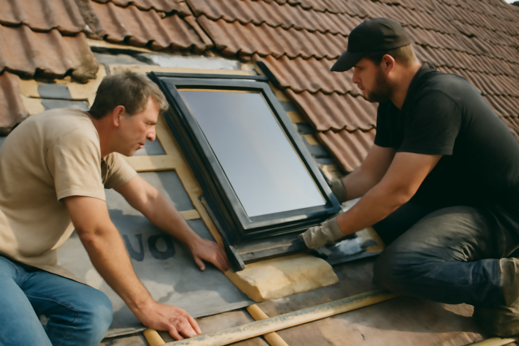 Fenêtre de toit fixe moderne — lucarne fixe en aluminium avec vitrage isolant pour luminosité naturelle